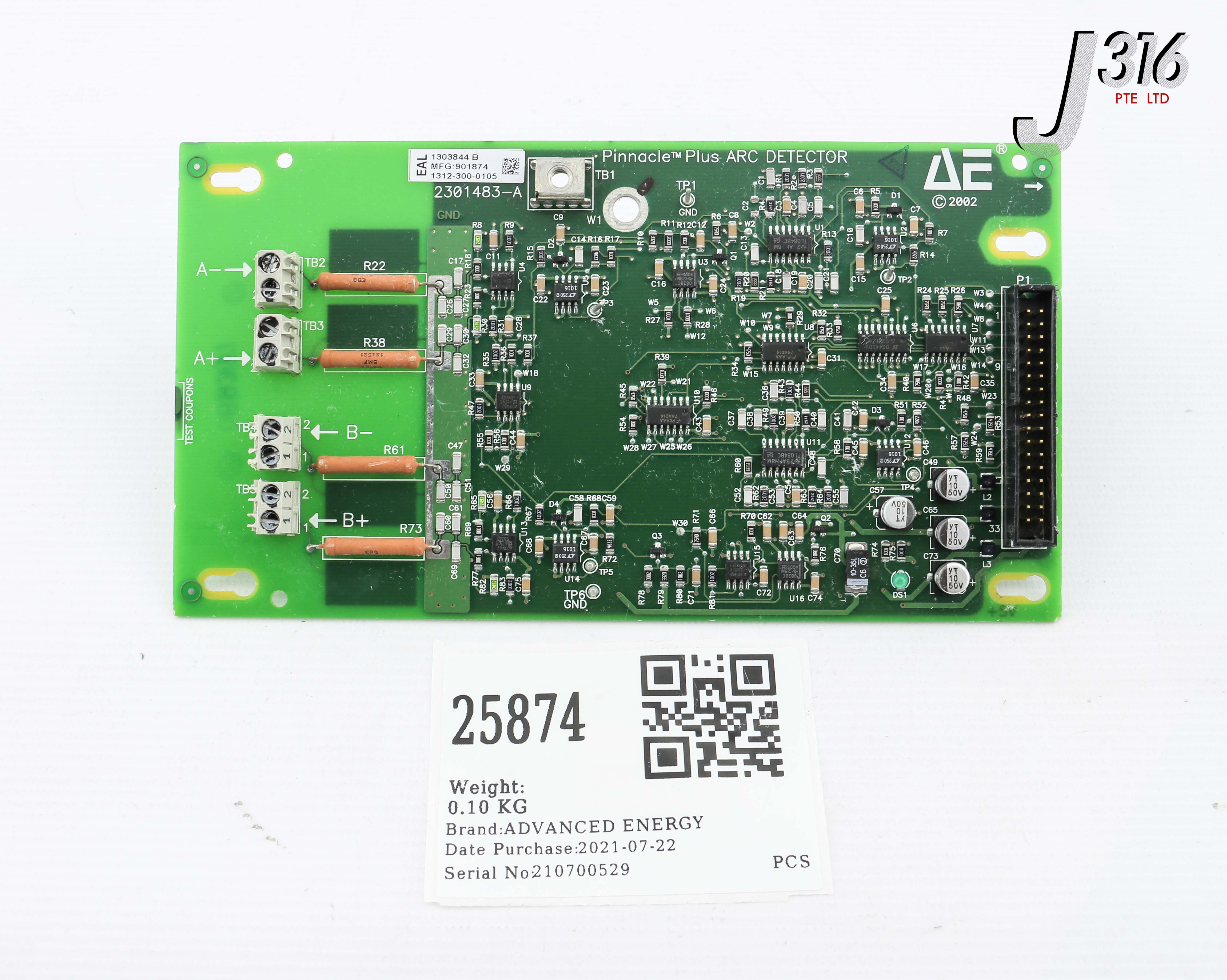 「にん」 25874 ADVANCED ENERGY PCB PINNACLE PLUS ARC DETECTOR 2301483-A | eBay